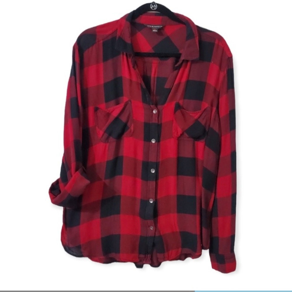 Rock & Republic Red and Black Flannel